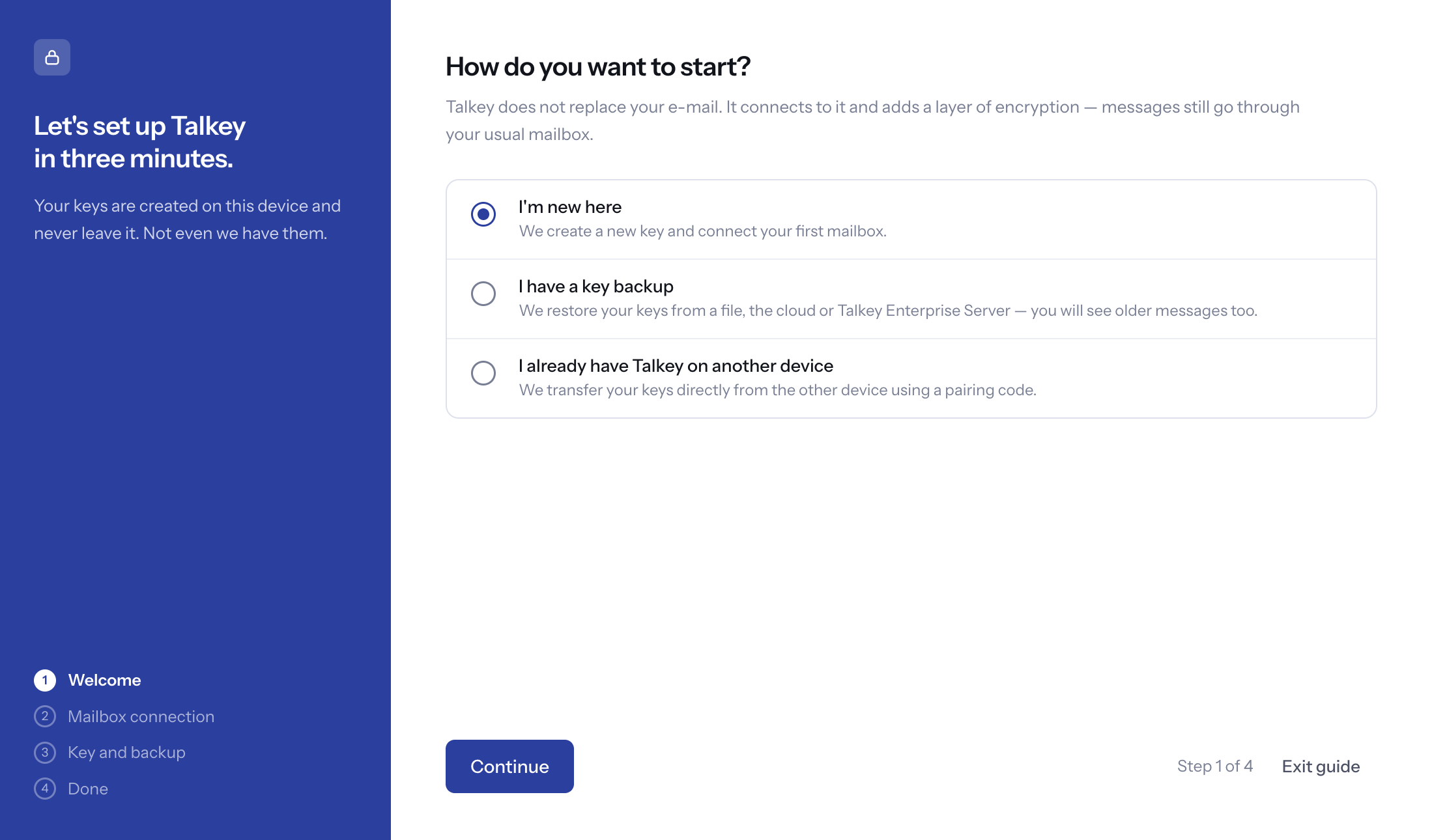 Wizard – How would you like to start?